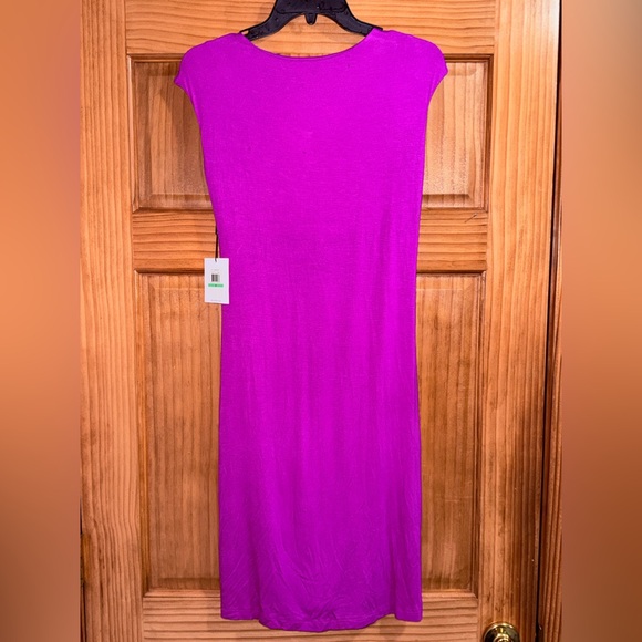 NWT Calvin Klein Women’s Zinnia Twist-Front Sleeveless Knit Sheath Mini Dress-8 - Picture 8 of 13